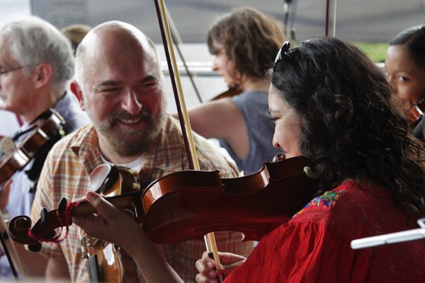 Strung Out violinist at Express Symphony
